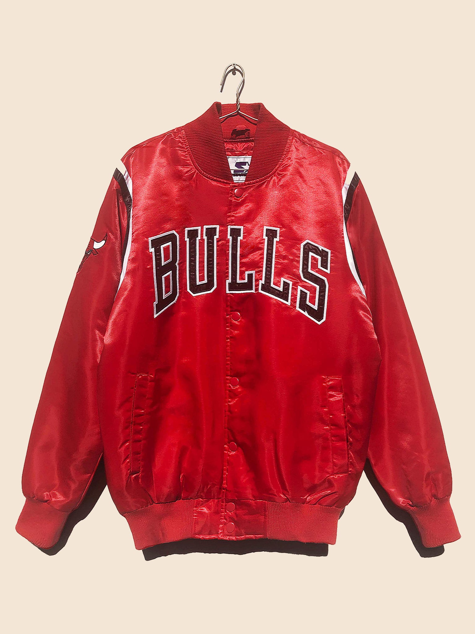 Vintage Chicago Bulls Bomber Leather Jacket- The American Outfit