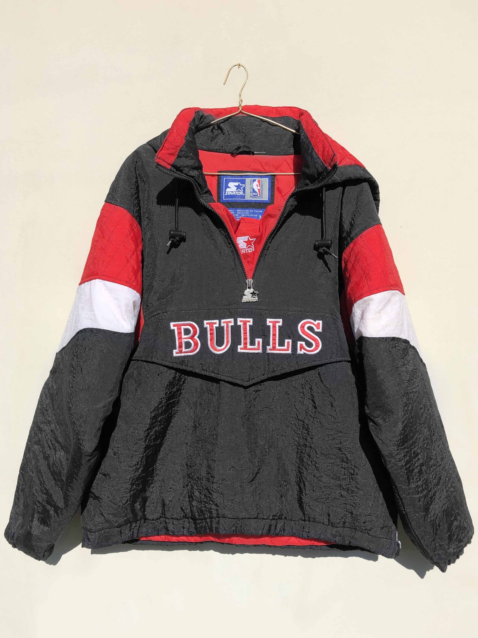 NBA 90's Starter Chicago Bulls Anorak Jacket Black (M) – Chop Suey Official
