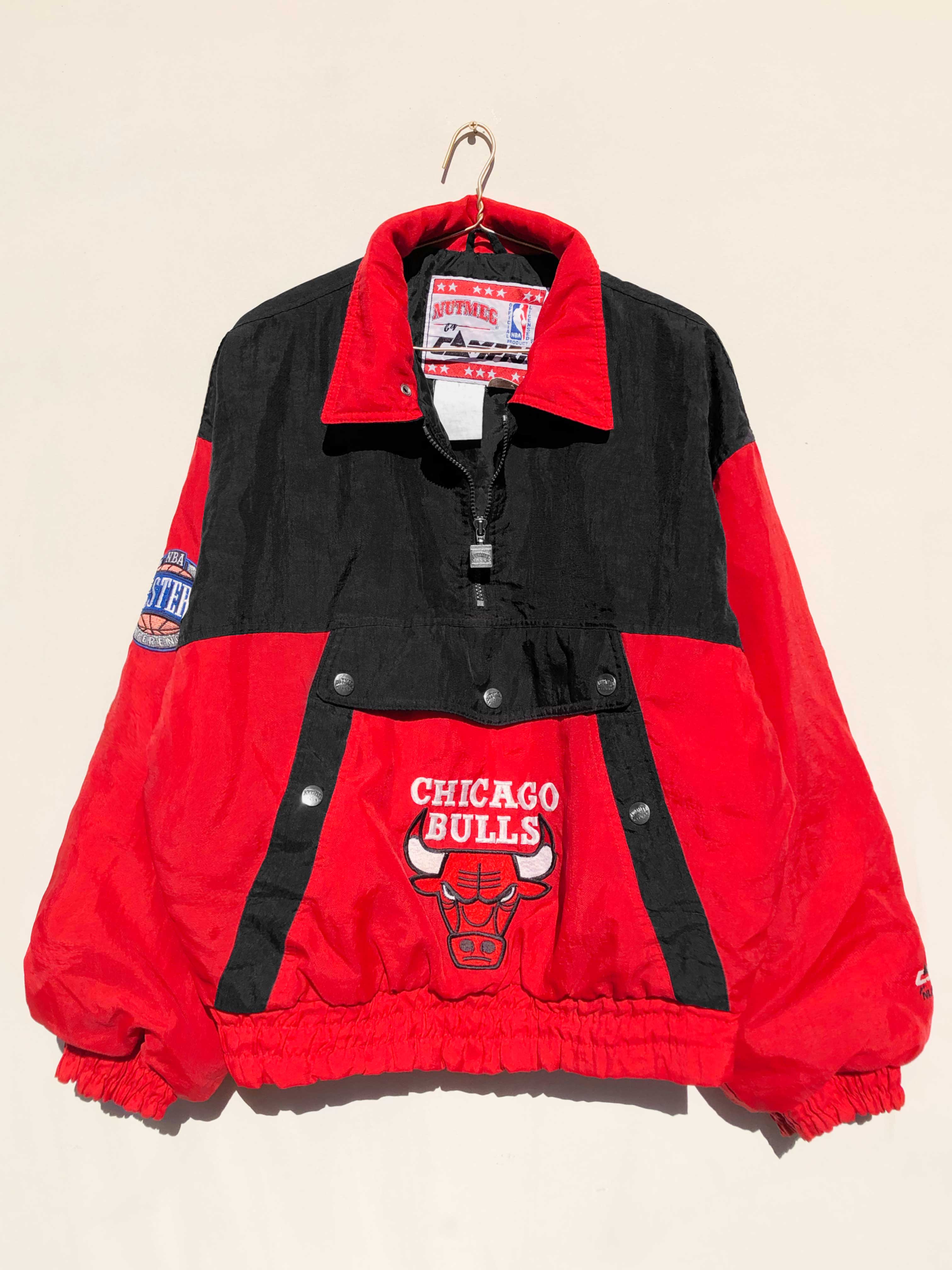 RARE NBA 80's Chicago Bulls Michael Jordan 23 Varsity Jacket Black