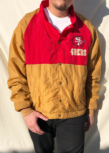 San Francisco 49ers Hooded Denim Jacket -  Worldwide