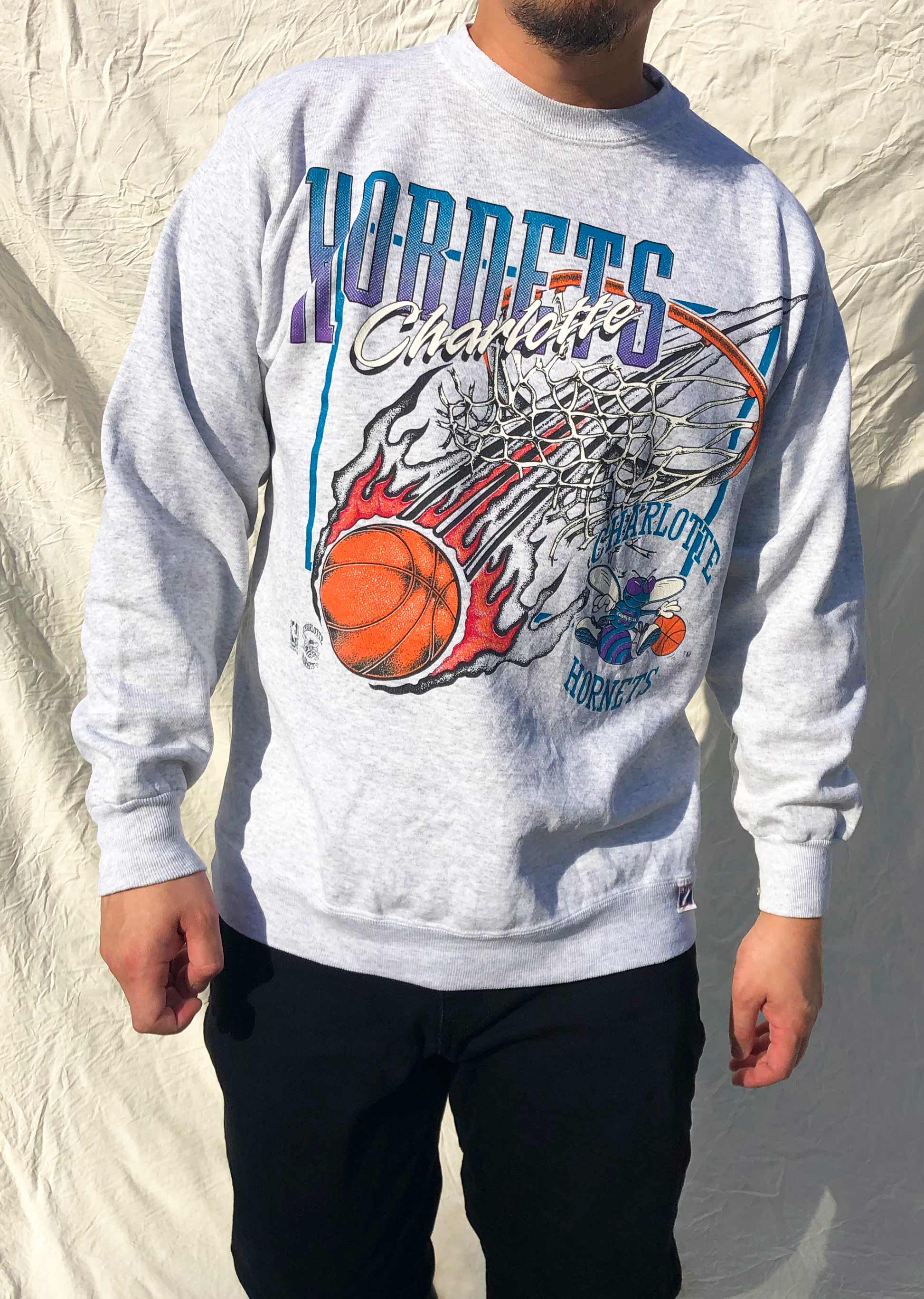 Rare Vintage Charlotte Hornets Sweatshirt / NBA Sweatshirt