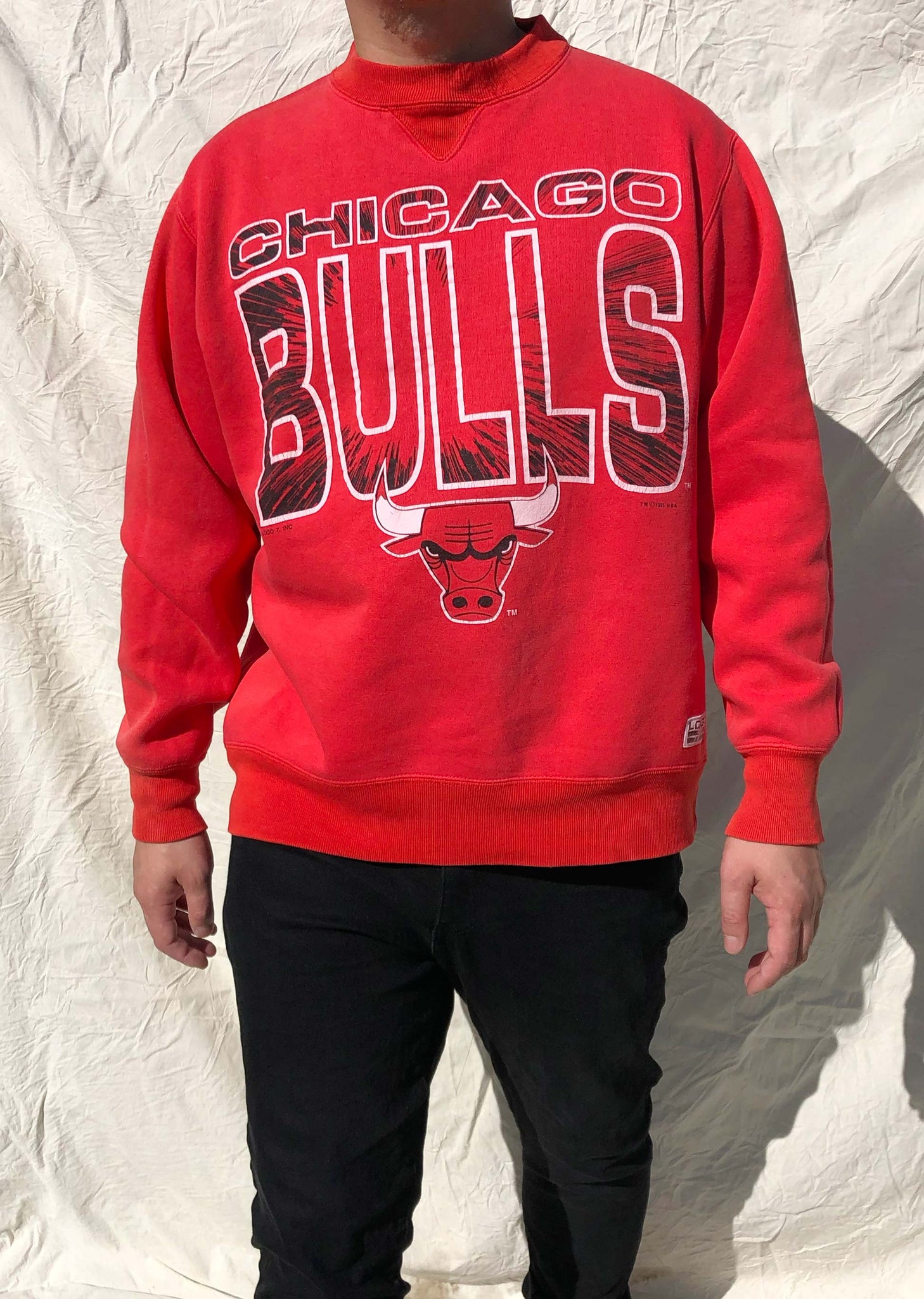 Vintage Logo 7 '91 NBA Chicago Bulls Sweater Red (L) – Chop Suey Official