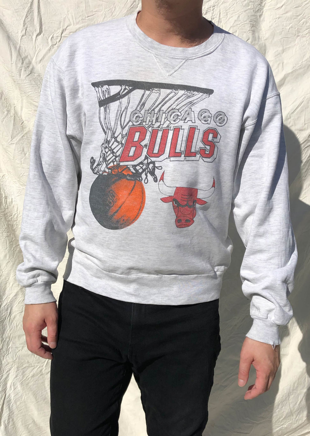 Vintage 90s Chicago Bulls Basketball Sweatshirt Bulls Crewneck