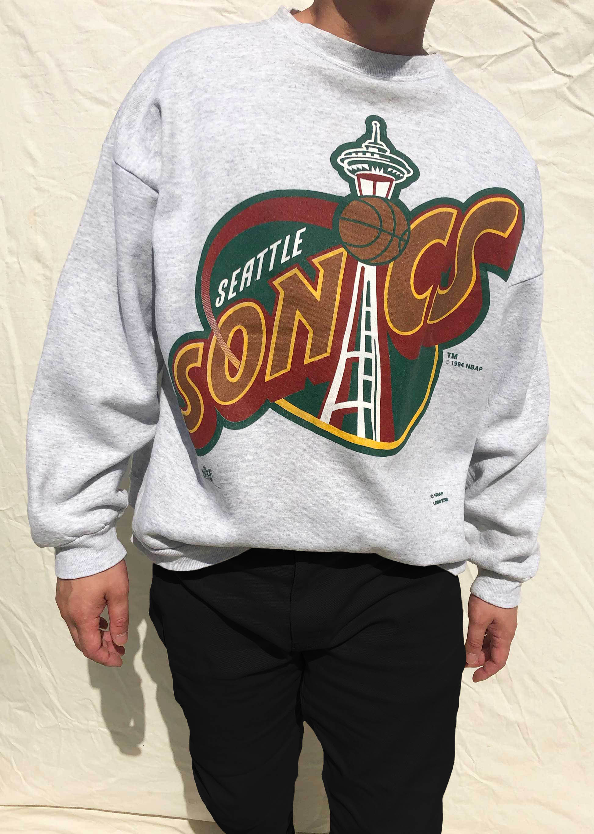 Starter Hoodie Sweater Seattle Supersonics Size L NBA Vintage 