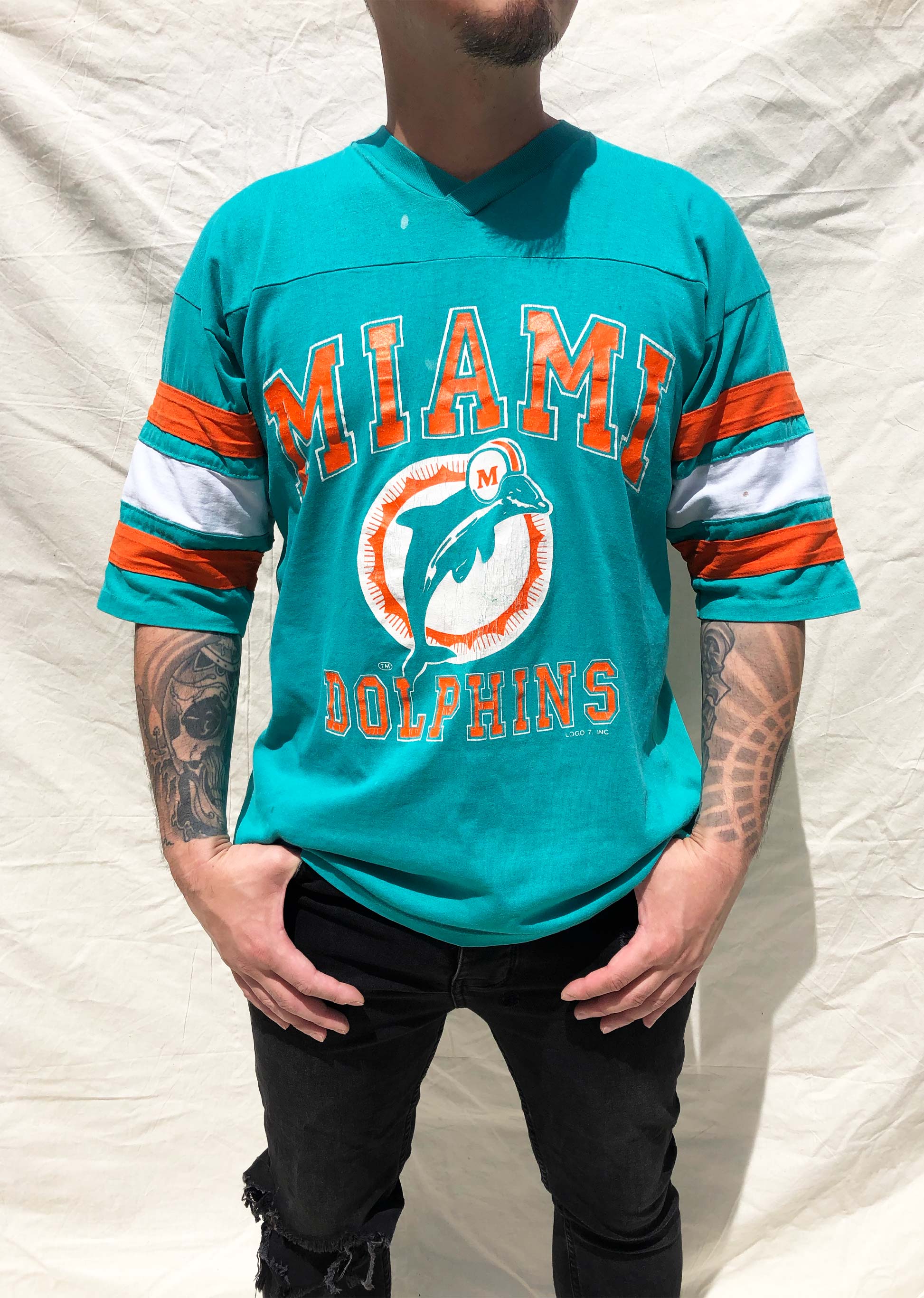 Vintage Miami DOLPHINS Jersey by CCM / Miami Dolphins T-shirt 